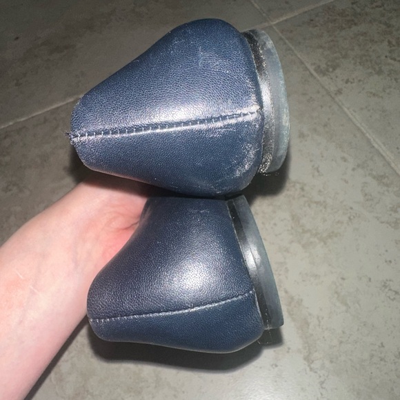 Tory Burch Black Leather with Gold Logo Women's Ballet Flats Size 8.5 - Picture 9 of 11